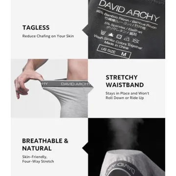 Shop David Archy Men's Trunks 4-Pack - Ultra Soft Comfort