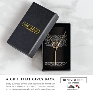 Candace Cameron 14k Gold Lariat Necklace for Women