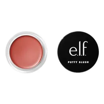 e.l.f. Putty Blush, Creamy & High-Pigment Formula For A Natural Glow, Delivers A Semi-Matte & Powder...