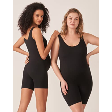 POSHDIVAH Maternity Bodysuit Soft Stretchy Pregnancy Shapewear