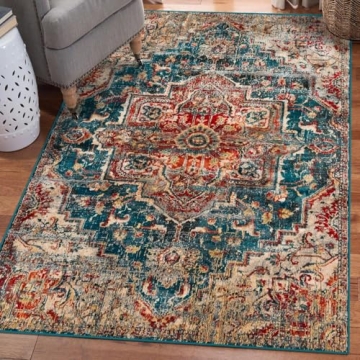 LUXE WEAVERS Vintage Moroccan Area Rug, Blue 8x10