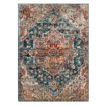LUXE WEAVERS Vintage Moroccan Area Rug, Blue 8x10