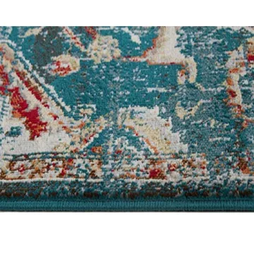 LUXE WEAVERS Vintage Moroccan Area Rug, Blue 8x10