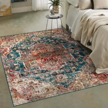 LUXE WEAVERS Vintage Moroccan Area Rug, Blue 8x10