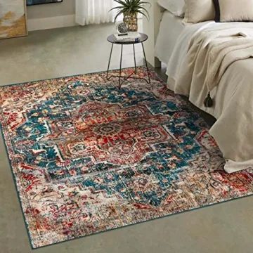 LUXE WEAVERS Vintage Moroccan Area Rug, Blue 8x10