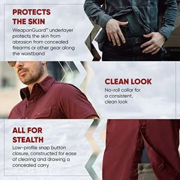 Vertx Guardian Tactical Shirt for Men - Concealed Carry Fit