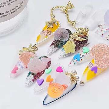 120Pcs Kawaii Slime Charms for Creative DIY Crafting