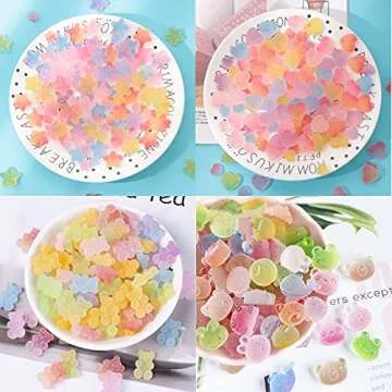 120Pcs Kawaii Slime Charms for Creative DIY Crafting
