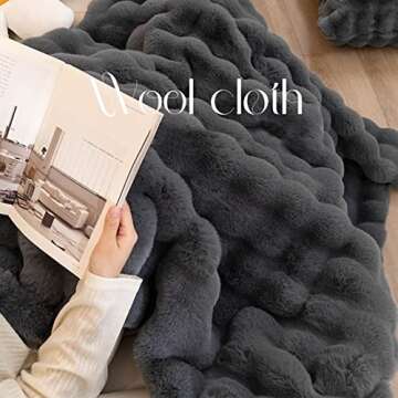 EFELIM Sherpa Fleece Couch Cover, Faux Fur Sofa Cover for L Shape Sectional Sofa Slipcover 1 2 3 Cus...