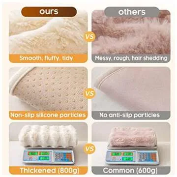 EFELIM Sherpa Fleece Couch Cover, Faux Fur Sofa Cover for L Shape Sectional Sofa Slipcover 1 2 3 Cushion Couch Cover Fluffy Furniture Protector (White,1pc/43"x63")