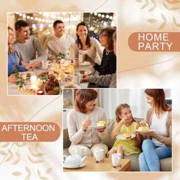 Tessco 8 Pcs Round Felt Ball Coasters Wool Absorbent Handmade Rainbow Colorful Felt Coaster for Drinks Office Home Bar Decor