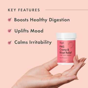 Rael PMS Supplement, Hormone Balance for Women, Relief from Menstrual Cramps, Period Bloating, Mood ...