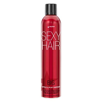 SexyHair Big Spray & Play Harder Firm Volumizing Hairspray - Long Lasting, 10 Oz