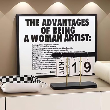 SUPTEC Reusable Perpetual Daily Flip Desk Calendar