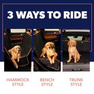 Active Pets Premium Dog Car Seat Cover - Waterproof & Versatile