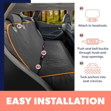 Active Pets Premium Dog Car Seat Cover - Waterproof & Versatile