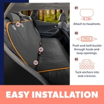 Active Pets Premium Dog Car Seat Cover - Waterproof & Versatile