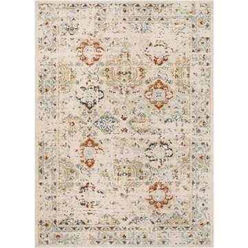 Stylish Well Woven Kellie Cream Vintage Area Rug