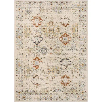 Stylish Well Woven Kellie Cream Vintage Area Rug