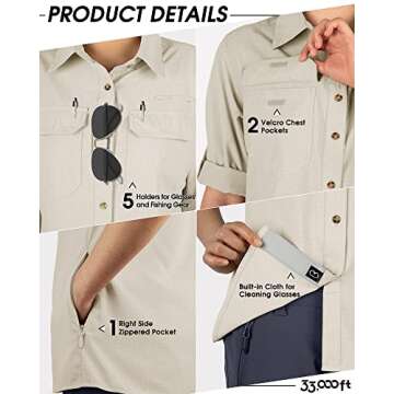 33,000ft Women's Quick Dry UPF 50 Outdoor Shirt