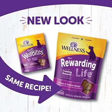 Wellness Rewarding Life Grain-Free Soft Dog Treats, Made in USA with Healthy Ingredients, Ideal for ...
