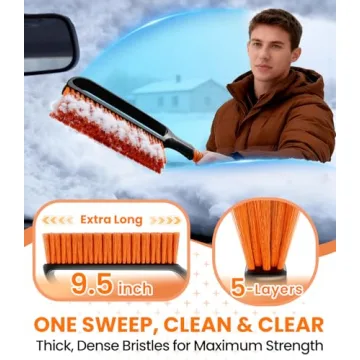 Zanch 27" Snow Brush and Ice Scraper for All Vehicles
