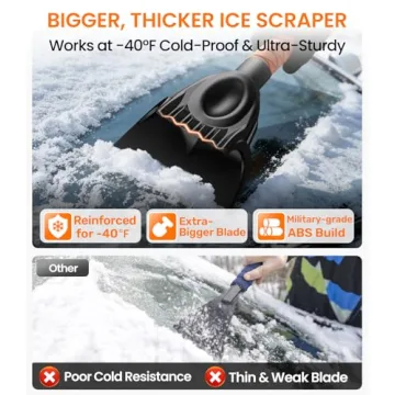 Zanch 27" Snow Brush and Ice Scraper for All Vehicles