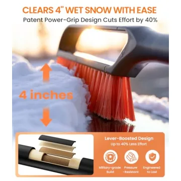 Zanch 27" Snow Brush and Ice Scraper for All Vehicles