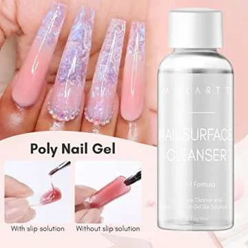 Makartt Poly Nail Gel Kit with UV LED Lamp: Clear Pink Neutral Colors, Multifunctional Builder for Extension strengthener, with Slip Solution, Dual Forms, Base Top Coat, Brush All in One Starter Set