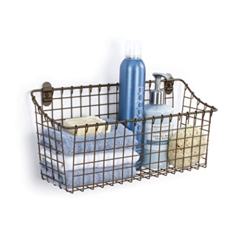 Vintage Wall-Mounted Storage Basket for Stylish Organization