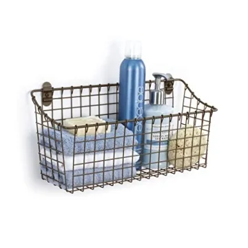 Vintage Wall-Mounted Storage Basket for Stylish Organization