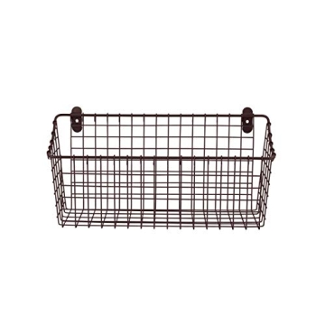 Vintage Wall-Mounted Storage Basket for Stylish Organization