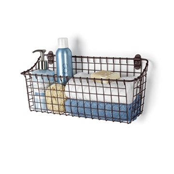 Vintage Wall-Mounted Storage Basket for Stylish Organization