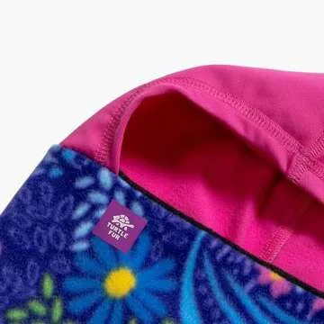 Turtle Fur Kids Shellaclava Playful Prints Fleece Neck Warmer Helmet Liner Winter Balaclava Hood, Ages 3-6, Mariposa Magic