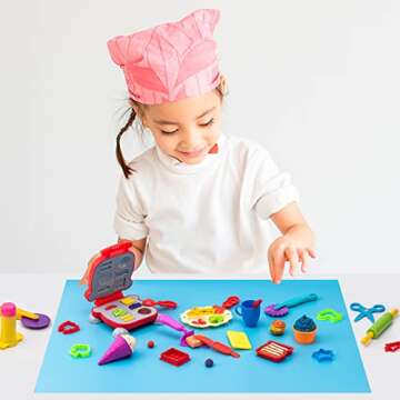 Dough Tools for Kids, 41Pcs Dough Toys Include Play Food Molds - Cupcakes, Ice Cream, Burger, Fries,...