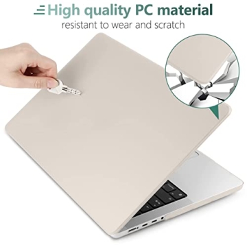 DONGKE MacBook Pro 16 Inch Case with Keyboard Cover Screen Protector