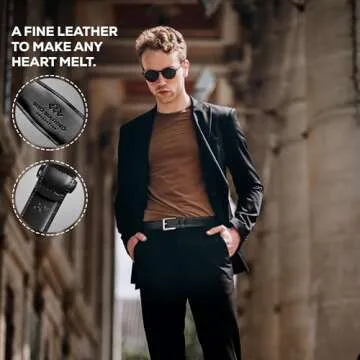 Marino’s Premium Genuine Leather Dress Belt for Men