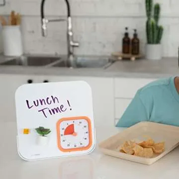 TIME TIMER MOD with Dry Erase Board — 60-Minute Visual Countdown Timer with Magnetic Whiteboard — for Notes, Chores, Classroom and Office Reminders, Visual Schedules, for Kids and Adults (Orange)