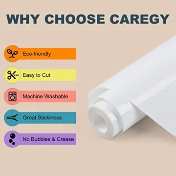 CAREGY 12" x 25ft Heat Transfer Vinyl for Crafts