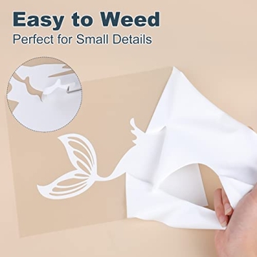 CAREGY 12" x 25ft Heat Transfer Vinyl for Crafts