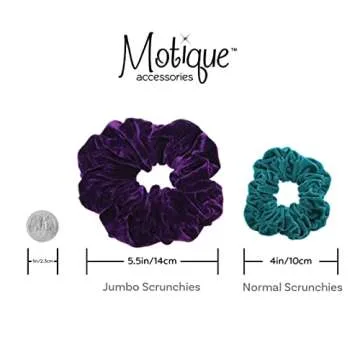 Jumbo Velvet Scrunchie for Thick Hair - Light Brown