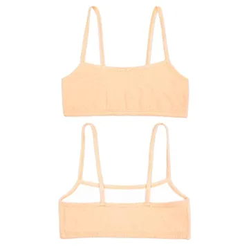 Fruit of the Loom Girls' Cotton Sport Bra for Comfort