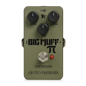 Electro-Harmonix Green Russian Big Muff Pi Fuzz Pedal - Vintage Sound and Style