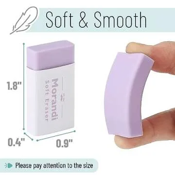 Mr. Pen- Erasers, 10 Pack, Pencil Eraser, Muted Morandi Colors, Erasers for Pencils, Mr Pen Erasers, Erasers for School, Large Eraser, Block Erasers for School, Rubber Eraser, Large Erasers for School