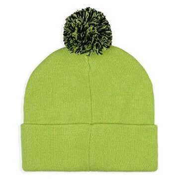 Dr. Seuss The Grinch Who Stole Christmas Embroidered Pom Beanie and Glove Set Green