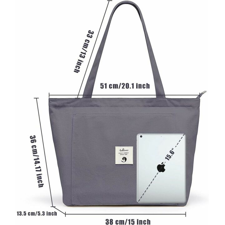 WLLWOO Yoga Bags for Women - Practical Canvas Tote