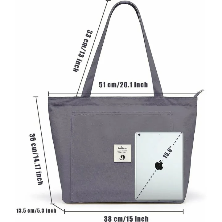 WLLWOO Yoga Bags for Women - Practical Canvas Tote