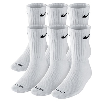 NIKE Unisex Performance Cushion Crew Socks - 6 Pairs, Stylish & Durable