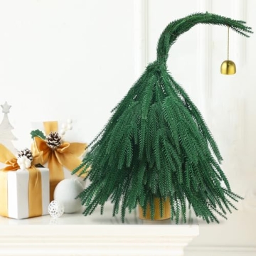 Civaner 18 Inch Norfolk Pine Mini Christmas Tree