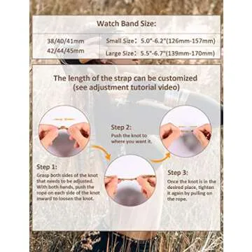 Boho Beads Bracelet compatible with Apple Watch band 41mm/40mm/38mm for women Multilayer 5 Wraps Leather Handmade Braided Natural Stone Fancy Replacement Strap for iWatch Series 7/6/5/4/3/2/1/SE